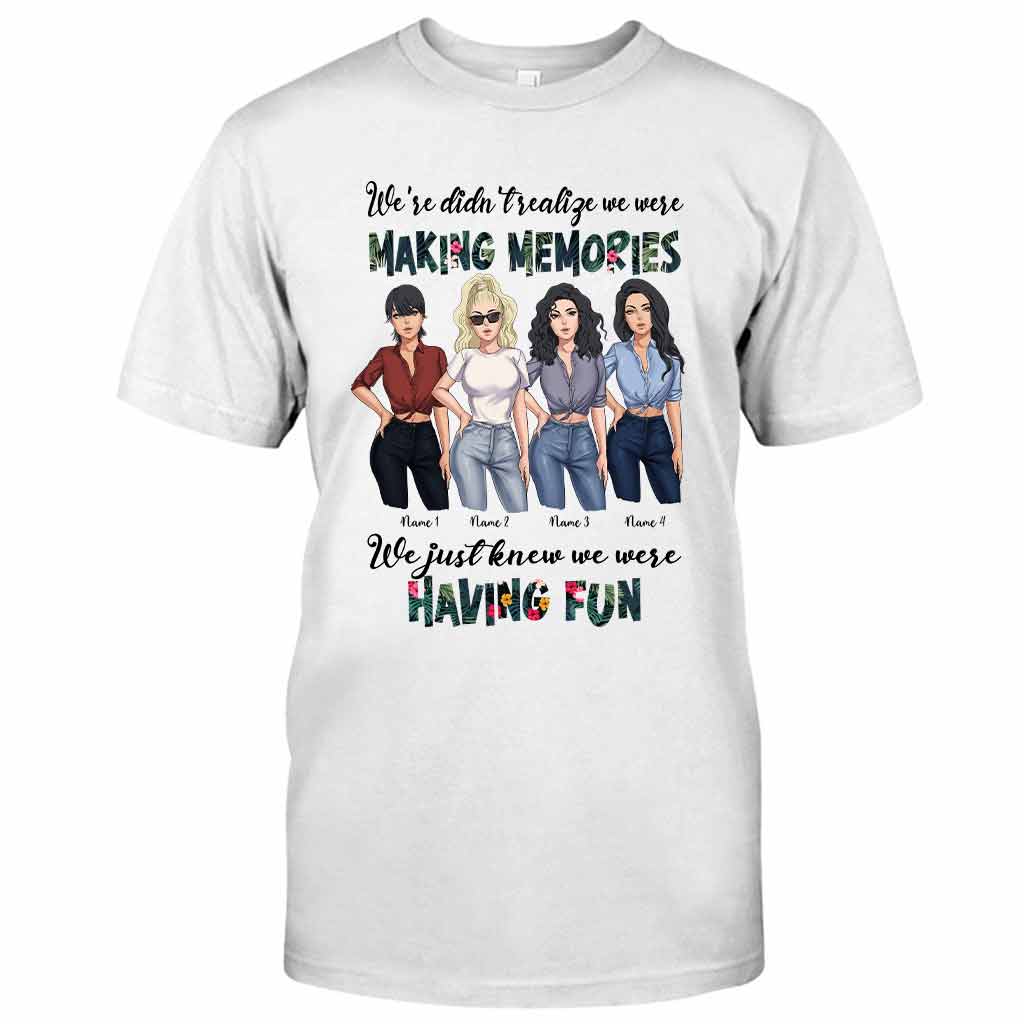 Beste Freundinnen haben Spaß und schaffen Erinnerungen – personalisiertes T-Shirt und Hoodie