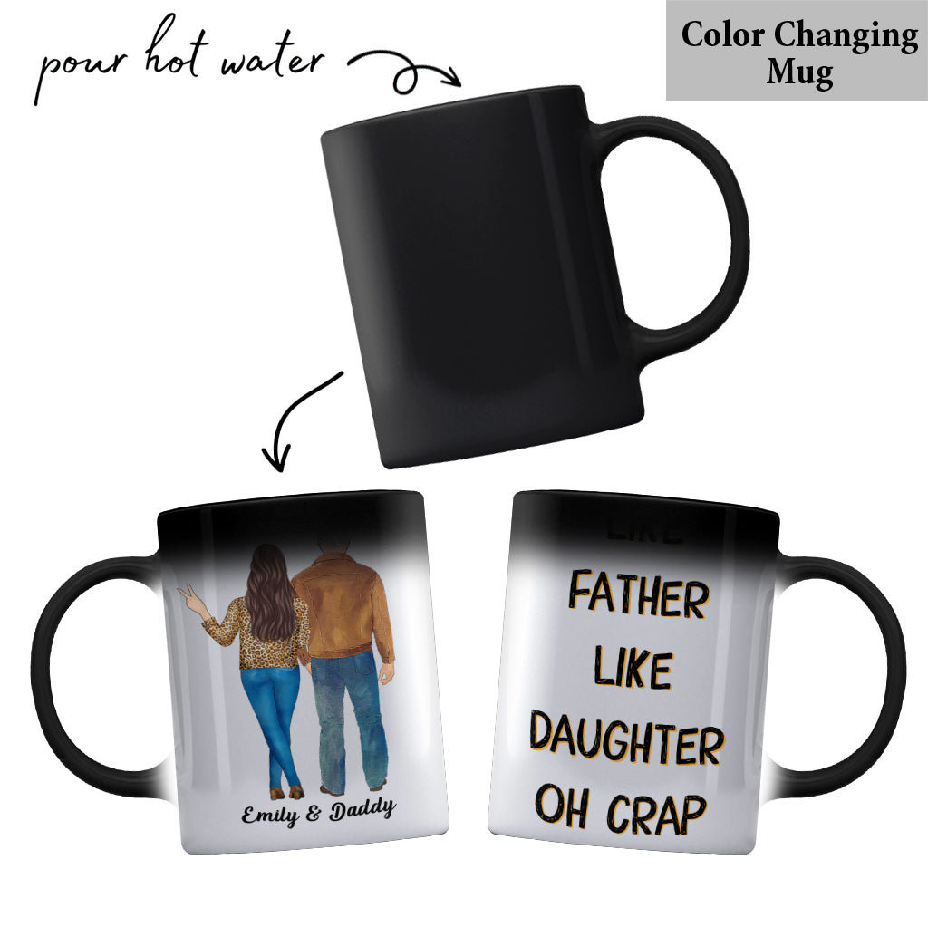 Wie der Vater, so die Tochter – Personalisierte Vatertasse