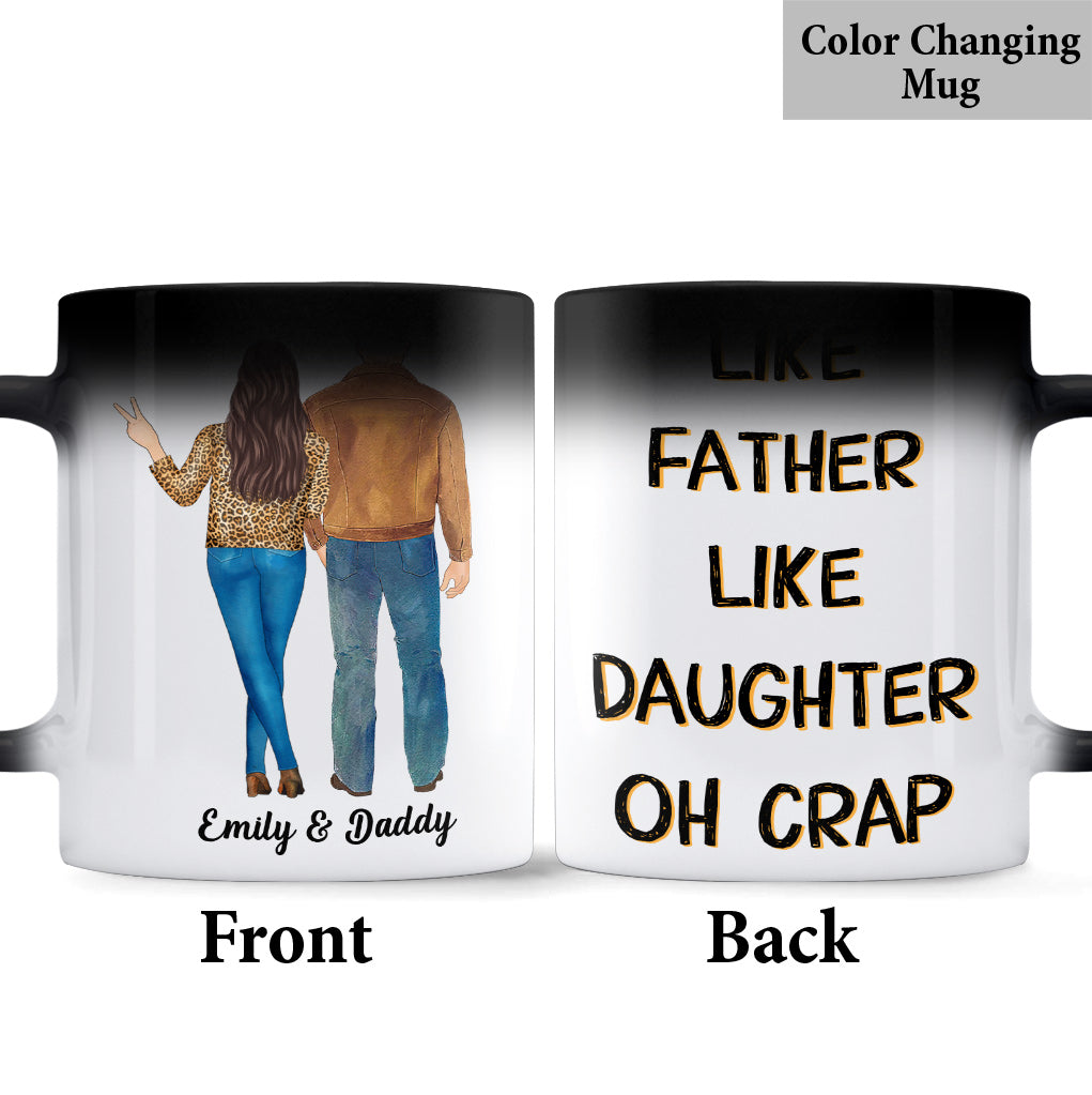 Wie der Vater, so die Tochter – Personalisierte Vatertasse