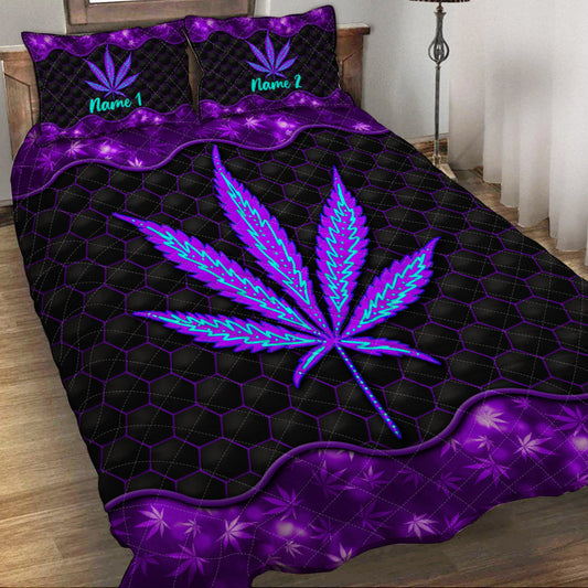 Irgendwo ist 420 – Personalisierte Weed-Quilt-Set