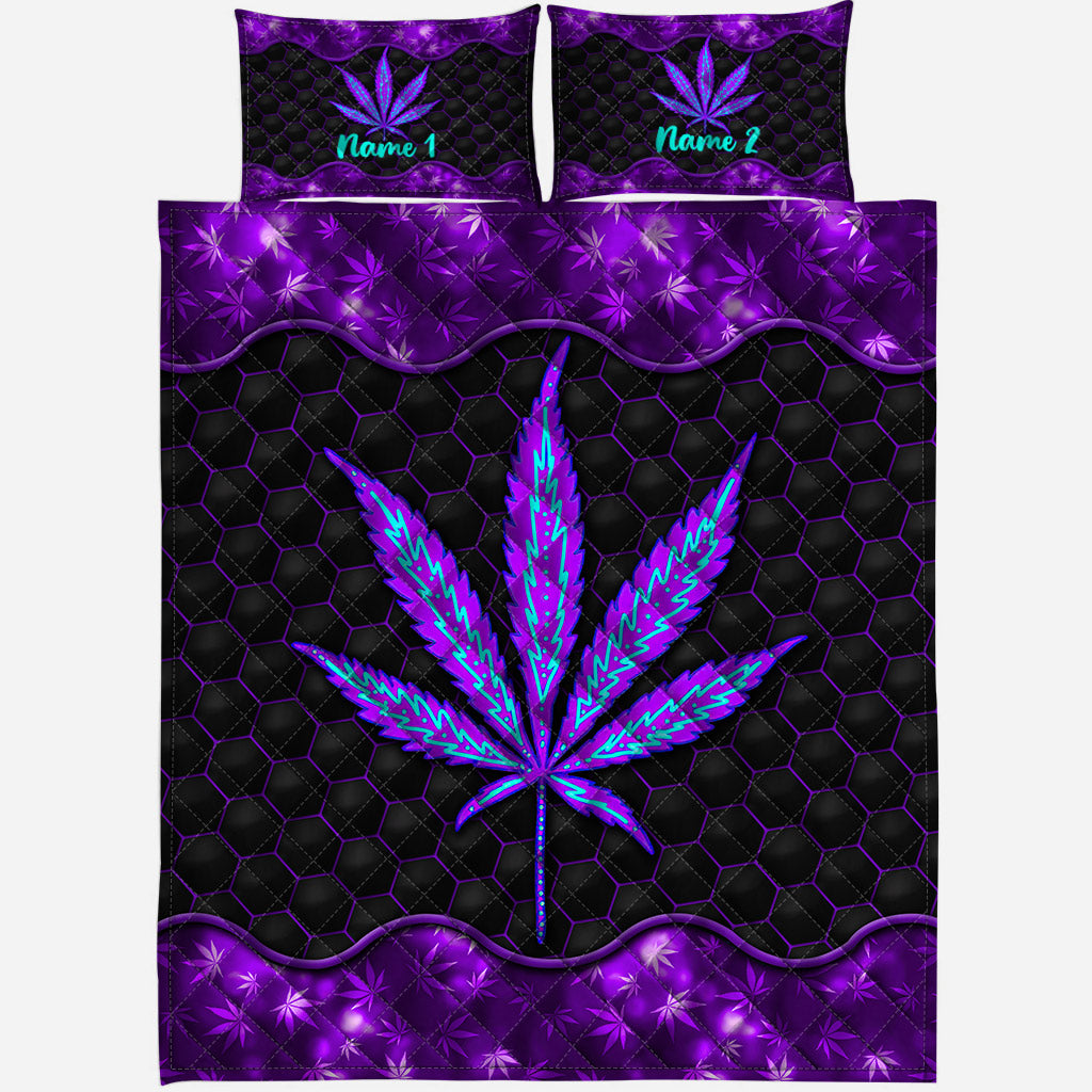 Irgendwo ist 420 – Personalisierte Weed-Quilt-Set