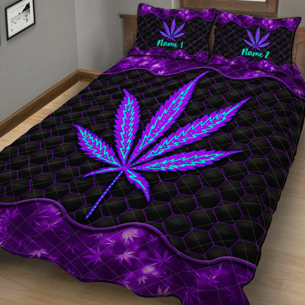 Irgendwo ist 420 – Personalisierte Weed-Quilt-Set