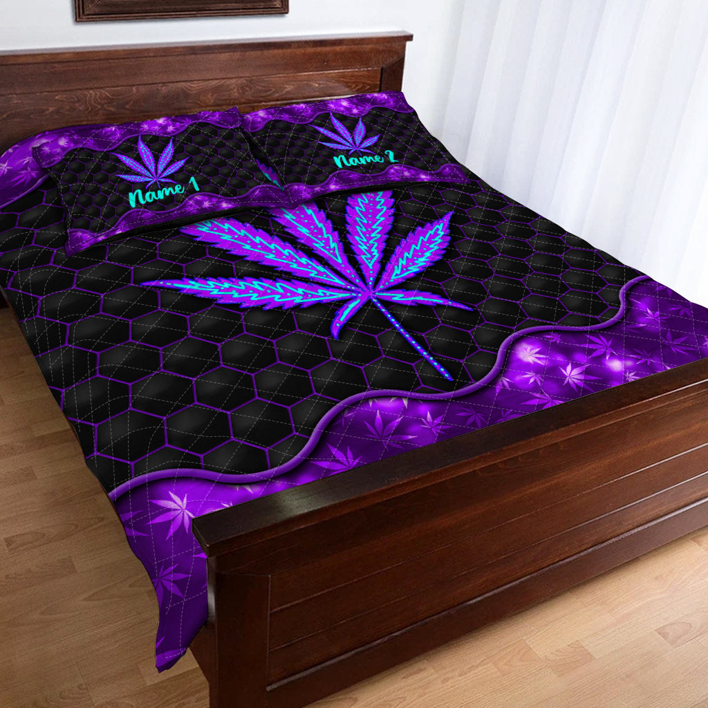 Irgendwo ist 420 – Personalisierte Weed-Quilt-Set