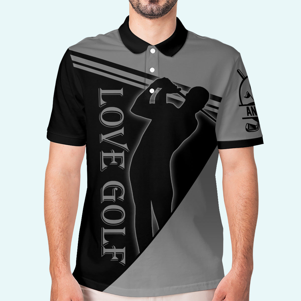 Love Golf – Personalisiertes Golf-Poloshirt