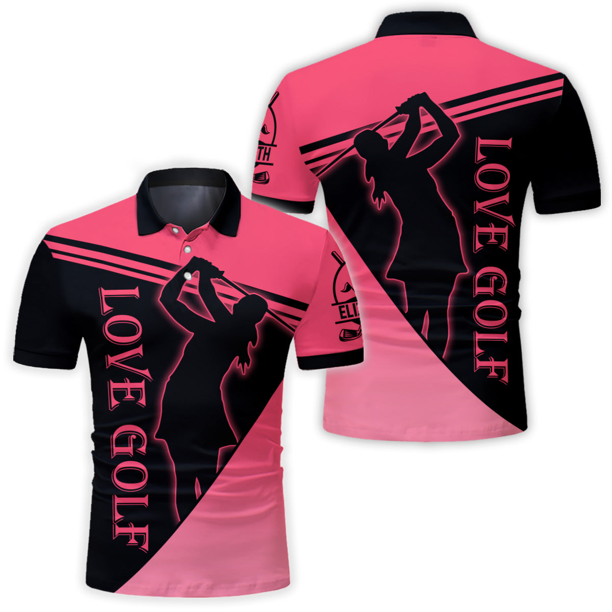 Love Golf – Personalisiertes Golf-Poloshirt