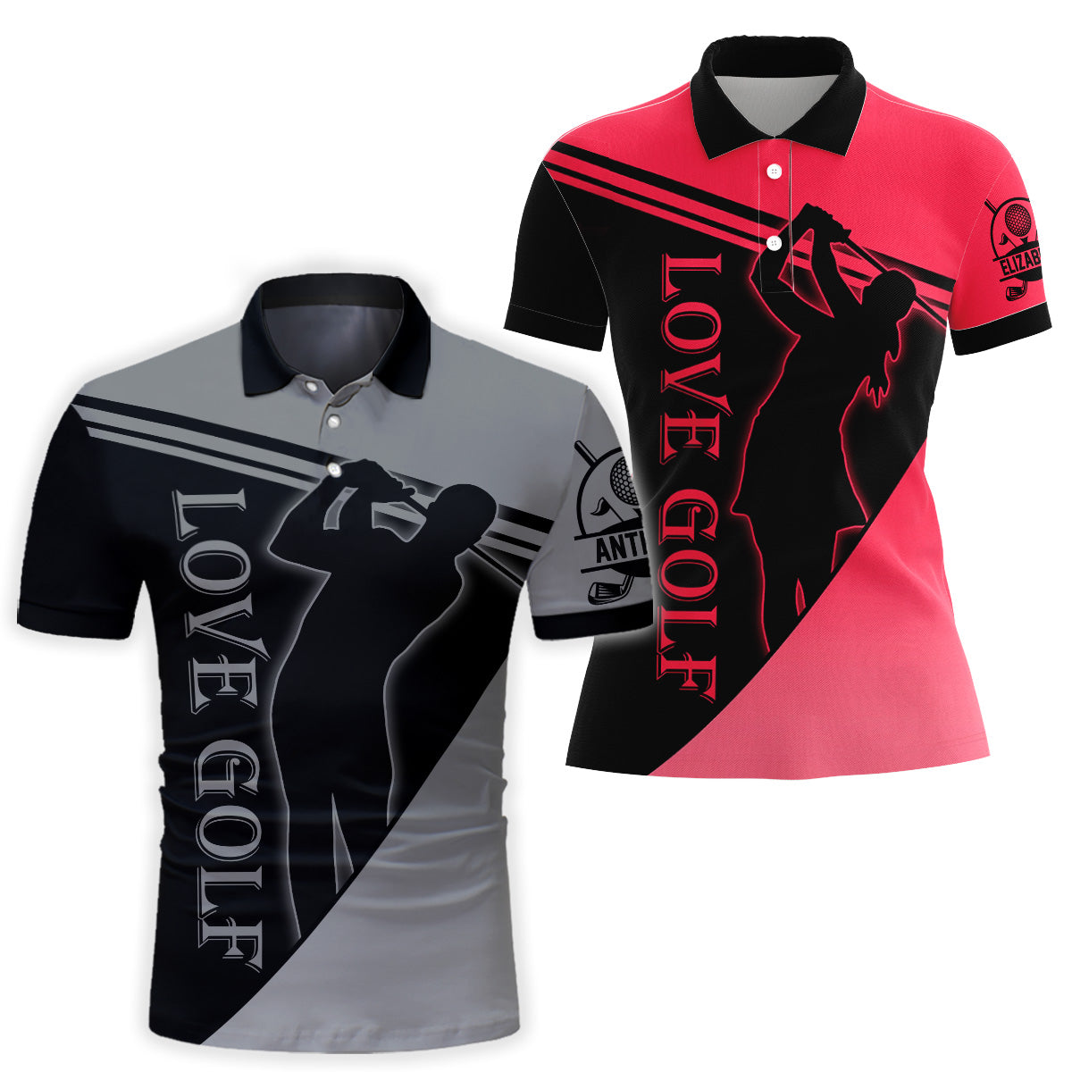 Love Golf – Personalisiertes Golf-Poloshirt
