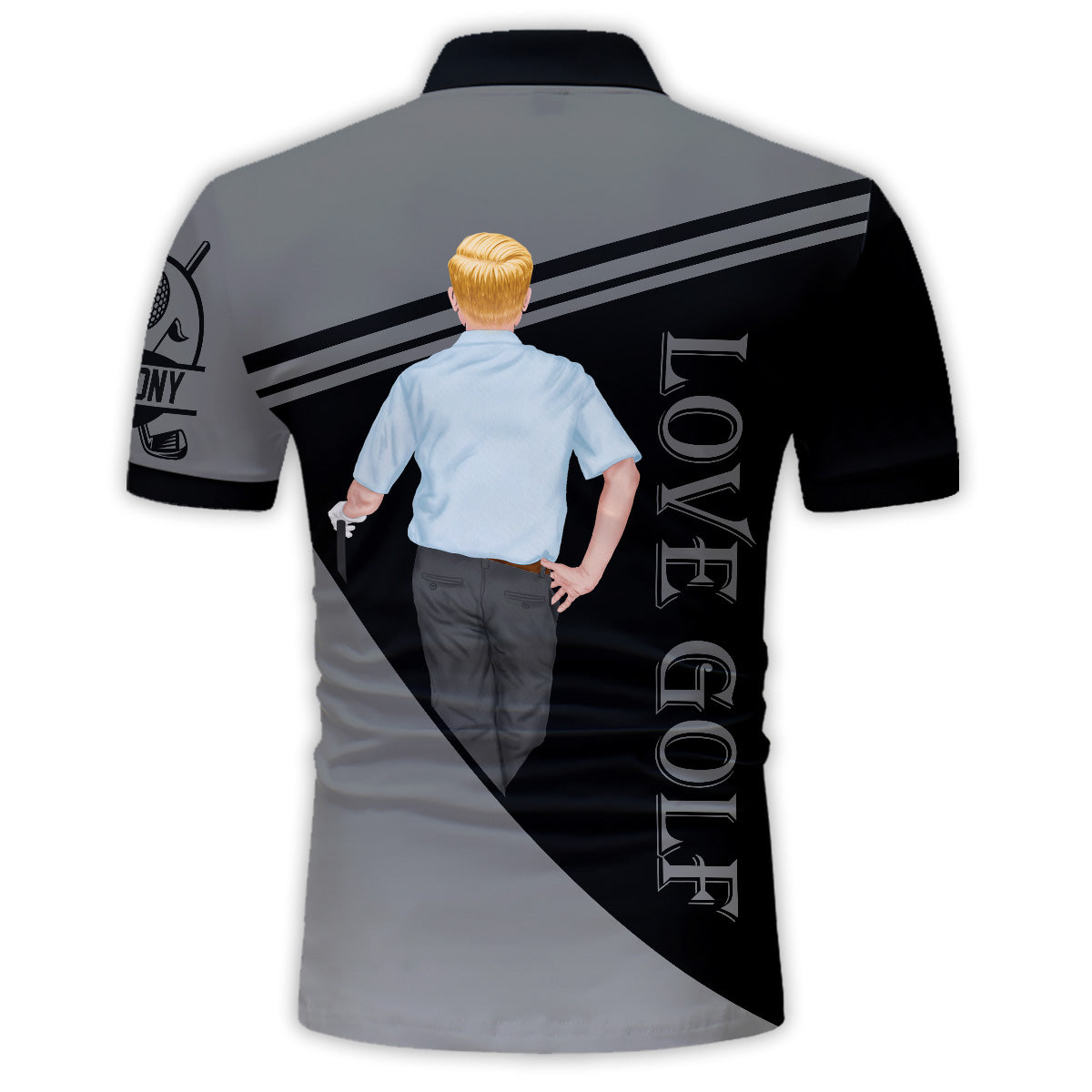 Love Golf – Personalisiertes Golf-Poloshirt