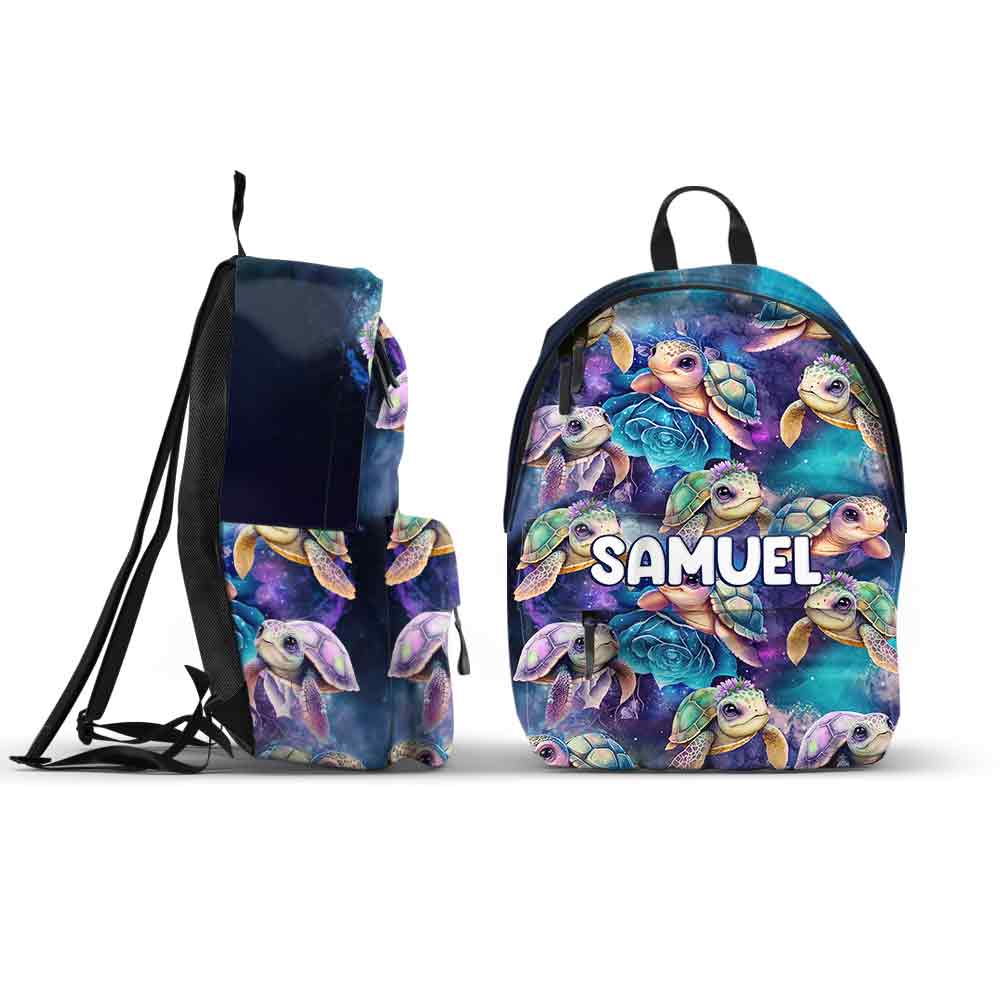 Niedliche Meeresschildkröte – personalisierter Schildkrötenrucksack