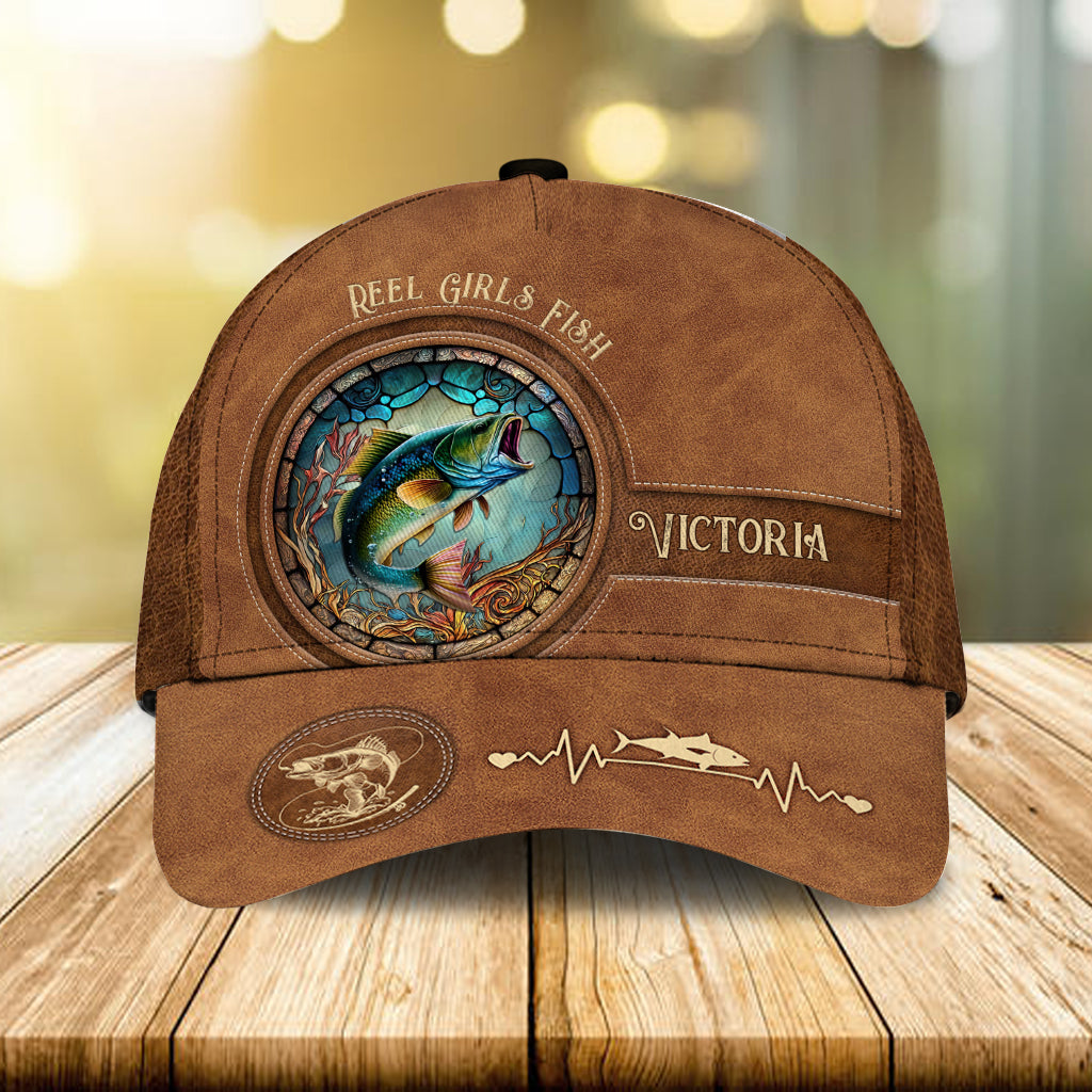 Reel Girls Fish Bass Fishing - Personalized Fishing Classic Cap