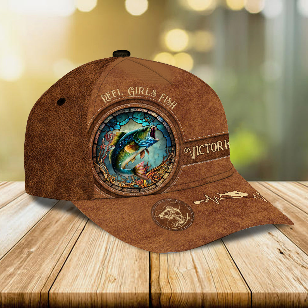 Reel Girls Fish Bass Fishing - Personalized Fishing Classic Cap