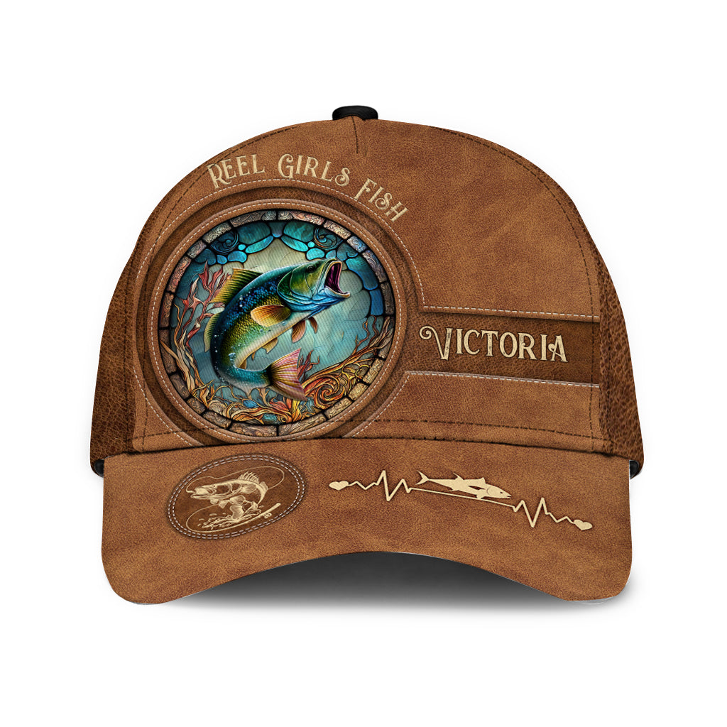 Reel Girls Fish Bass Fishing - Personalized Fishing Classic Cap