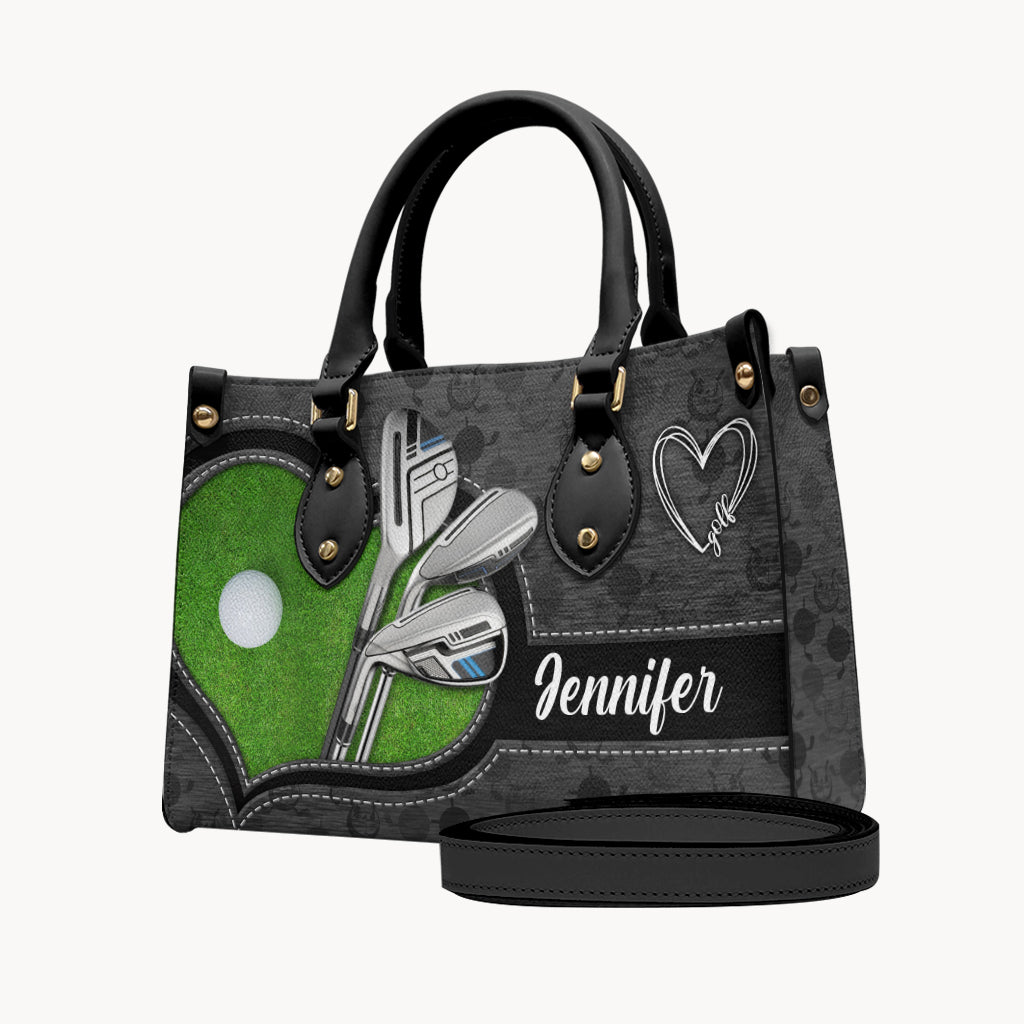 Love Golf – Personalisierte Golf-Lederhandtasche
