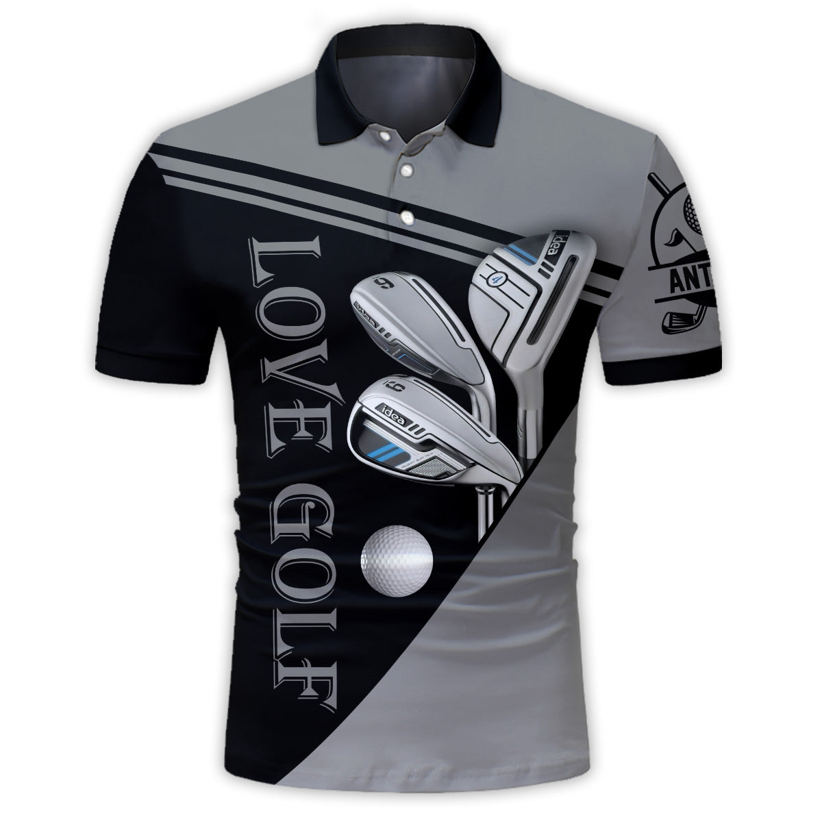Love Golf – Personalisiertes Golf-Poloshirt