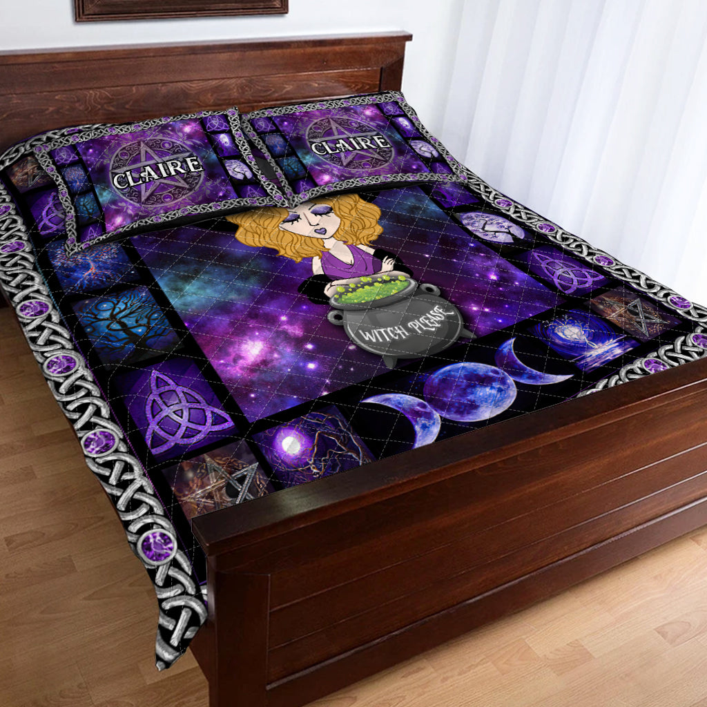 Witch Please - Personalized Witch Quilt Set