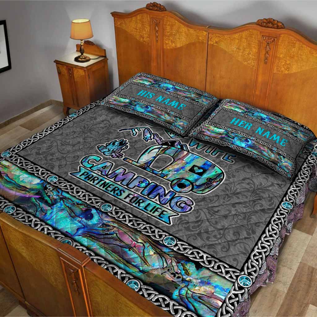 Campingpartner fürs Leben – personalisiertes Quilt-Set