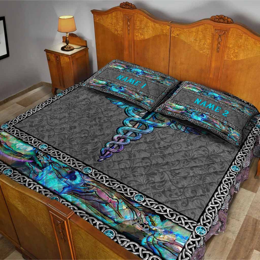 Love My Nurse - Personalized Nurse Quilt Set