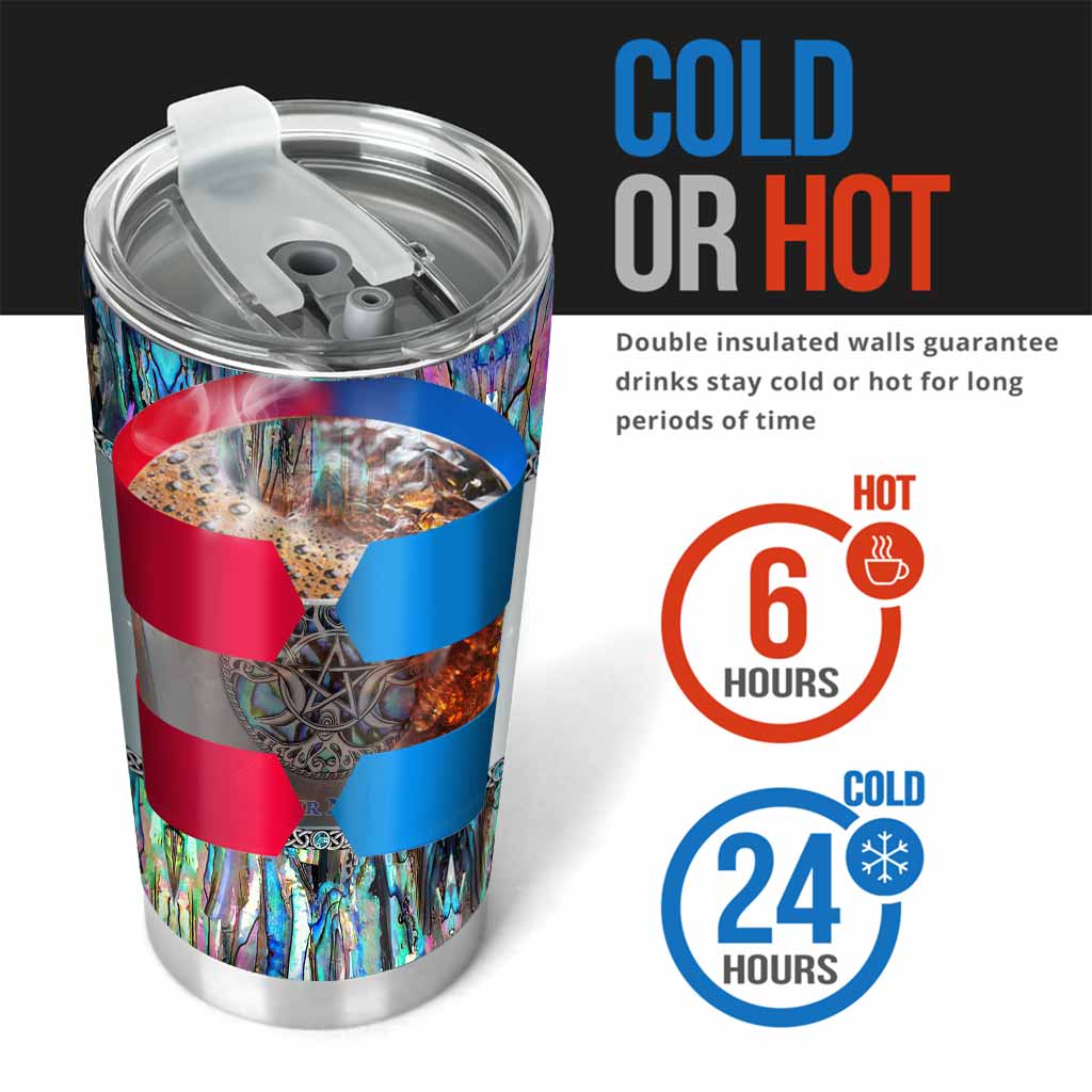 Trink im Mondlicht, sei magisch, Mond – personalisierter Hexenbecher mit 3D-Musterdruck