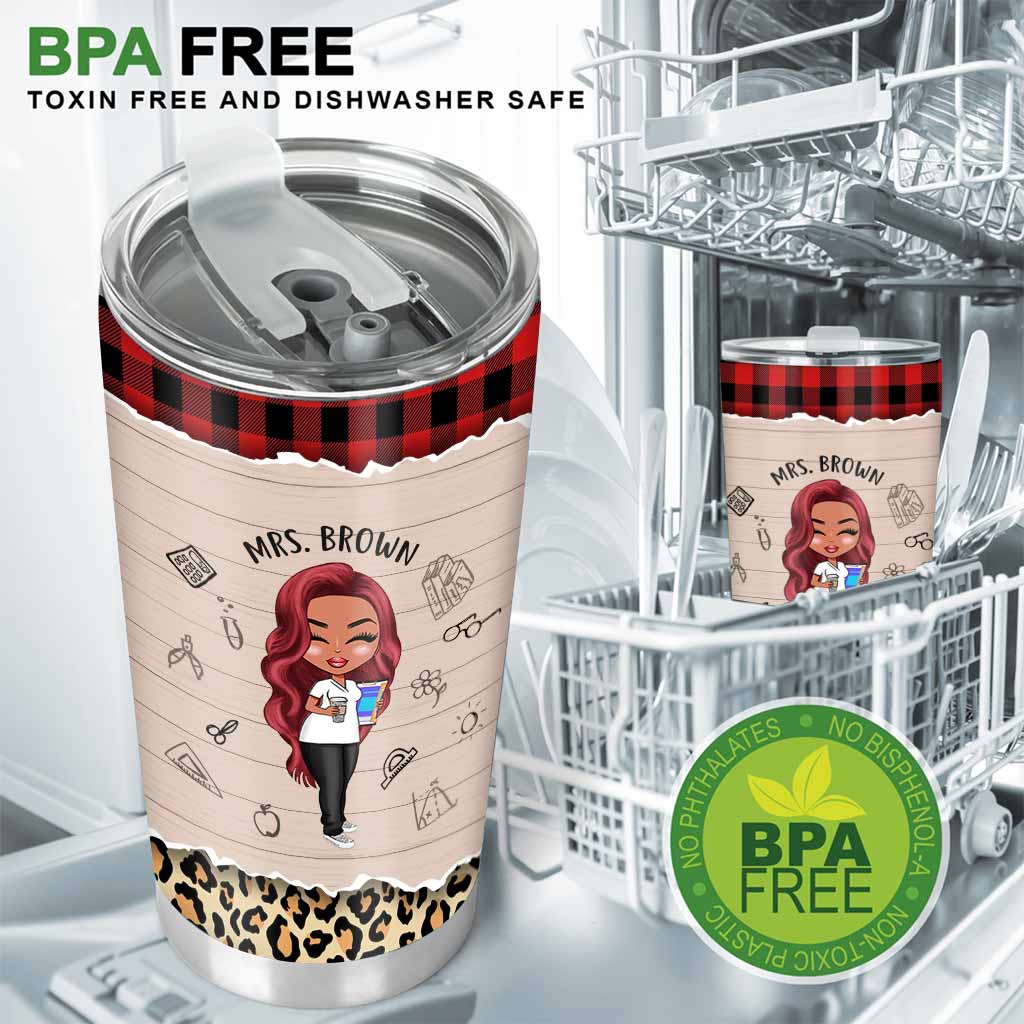 Lehrerin – Es braucht ein großes Herz – Personalisierter Trinkbecher