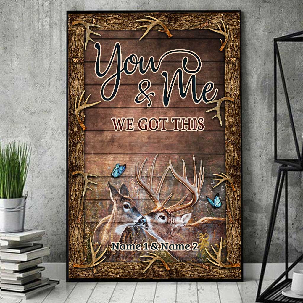 Ich liebe dich am meisten – Personalisiertes Jagdposter