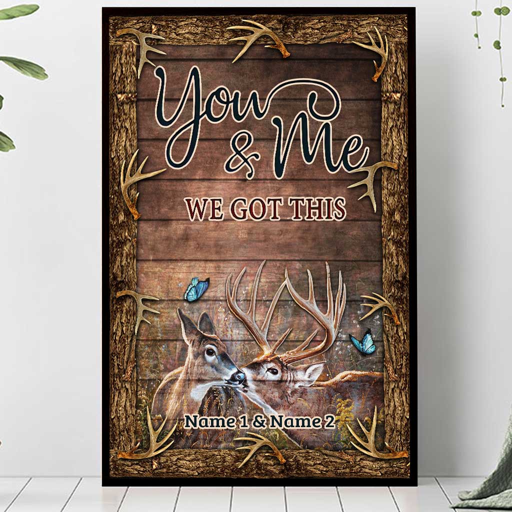 Ich liebe dich am meisten – Personalisiertes Jagdposter