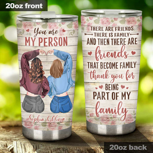 Freunde, die Familie sind – personalisierter Bestie-Becher