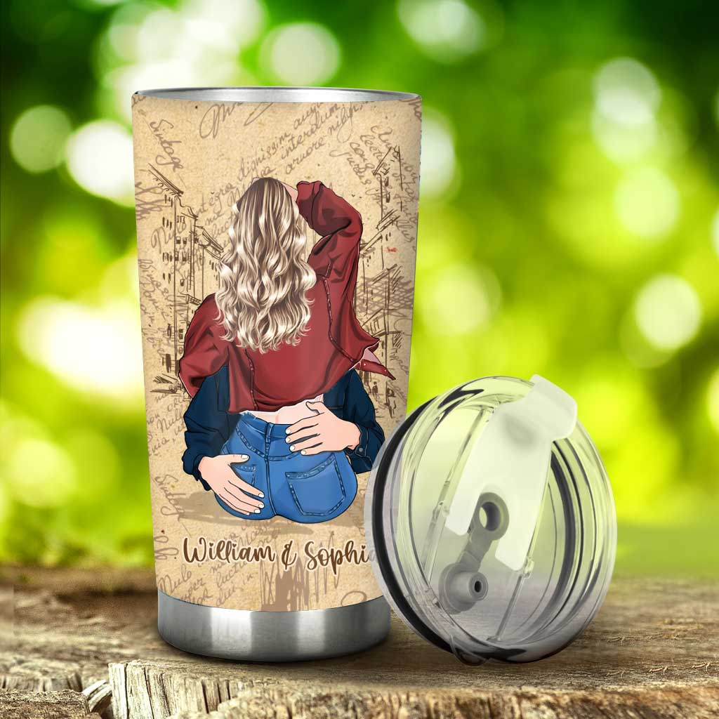 Thanks For All The Orgasms - Personalized Couple Tumbler