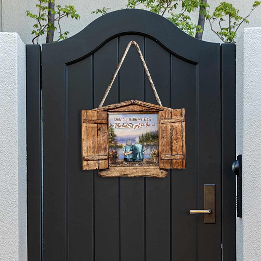 „Du und ich, wir schaffen das“ – personalisiertes Holzschild für Paare