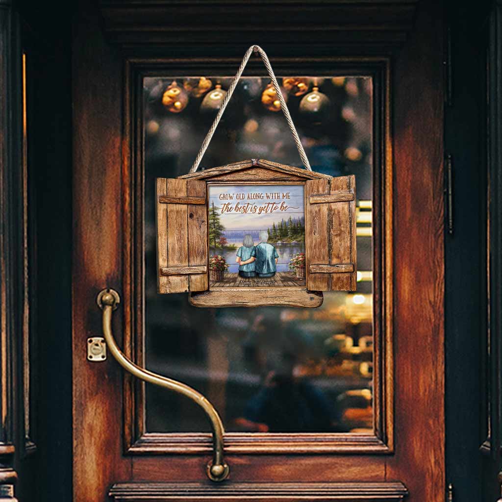 „Du und ich, wir schaffen das“ – personalisiertes Holzschild für Paare