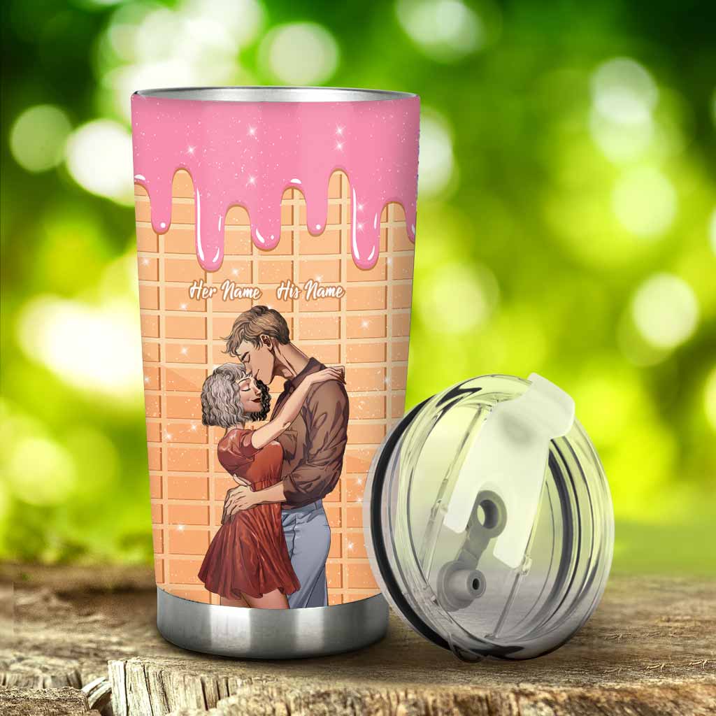 Some People Are Worth Melting For - Personalized Couple Tumbler
