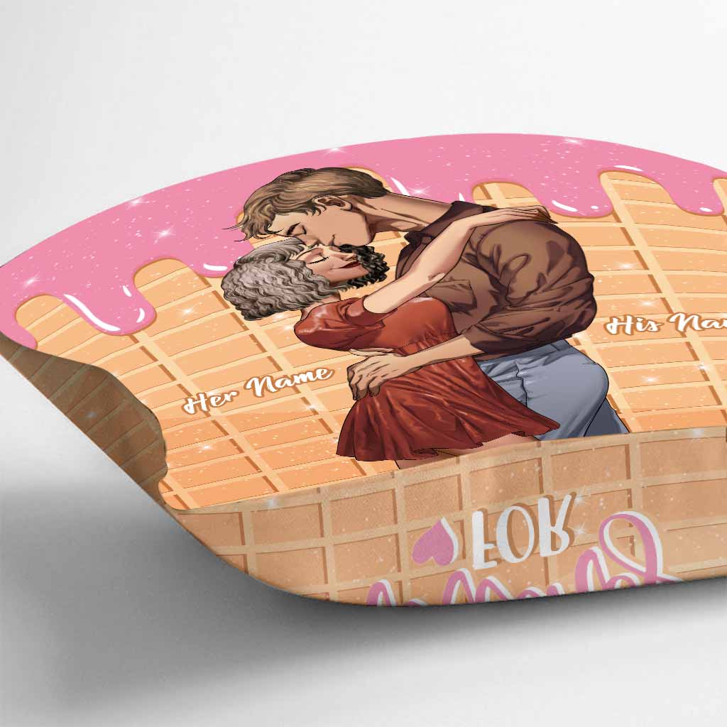 Manche Menschen sind es wert, für sie zu schmelzen – personalisiertes Pärchenkissen