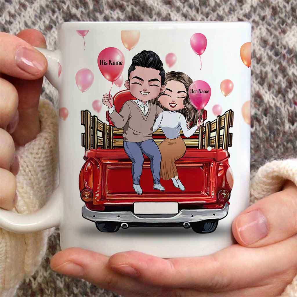 Gott segne den holprigen Weg – Personalisierte Tasse für Paare