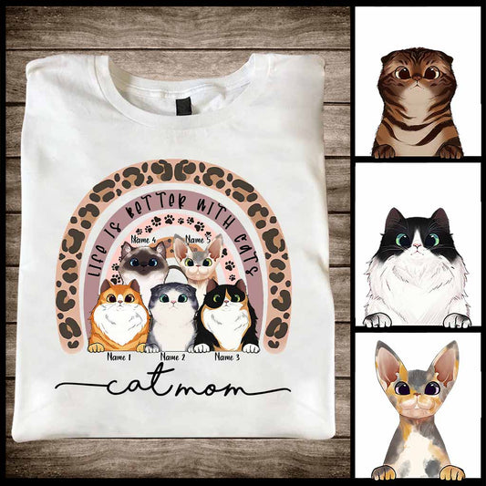 Katzenmama – Personalisiertes Katzen-T-Shirt und Hoodie
