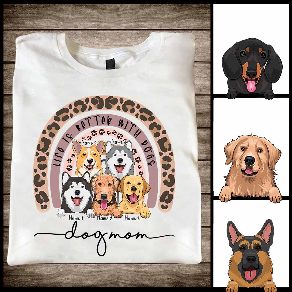 Hundemama – Personalisiertes Hunde-T-Shirt und Hoodie