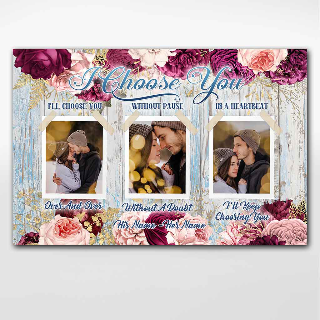 Ich wähle dich – Personalisiertes Poster für Paare