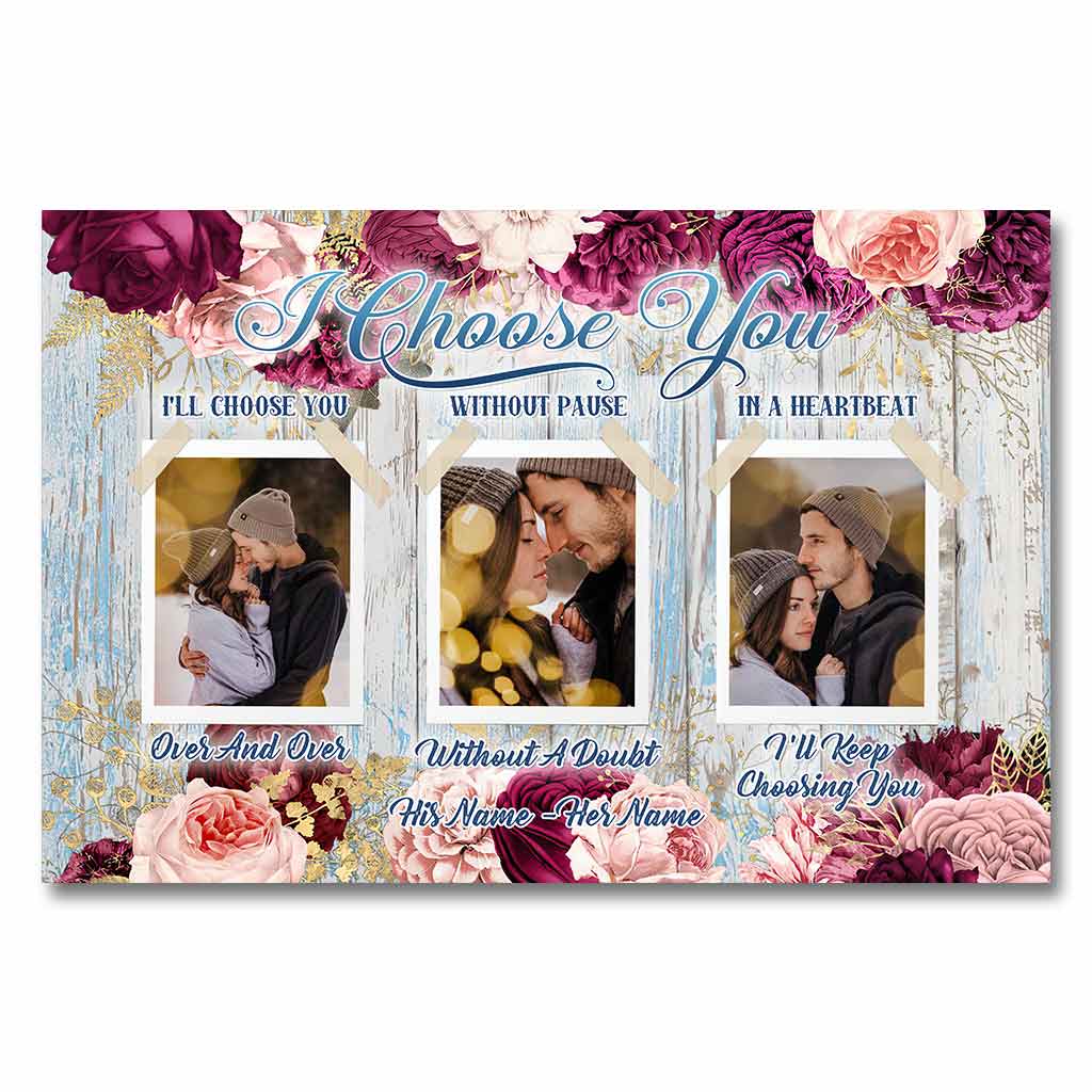 Ich wähle dich – Personalisiertes Poster für Paare