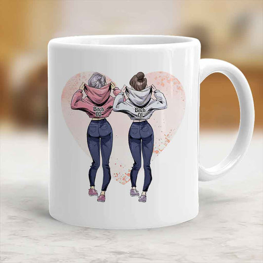 Beste Freundinnen - Personalisierte Tasse für die beste Freundin
