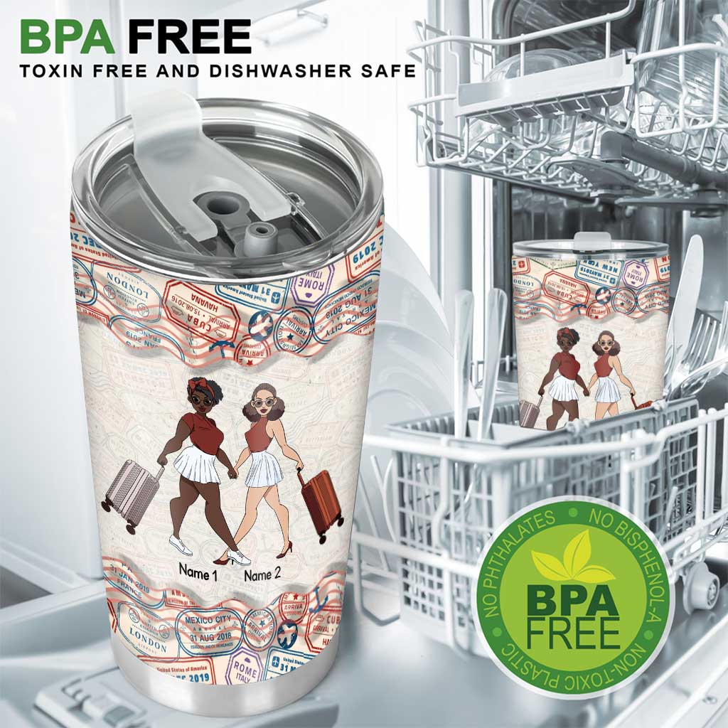 Im Leben kommt es nicht darauf an, wohin man geht – personalisierter Reisebecher