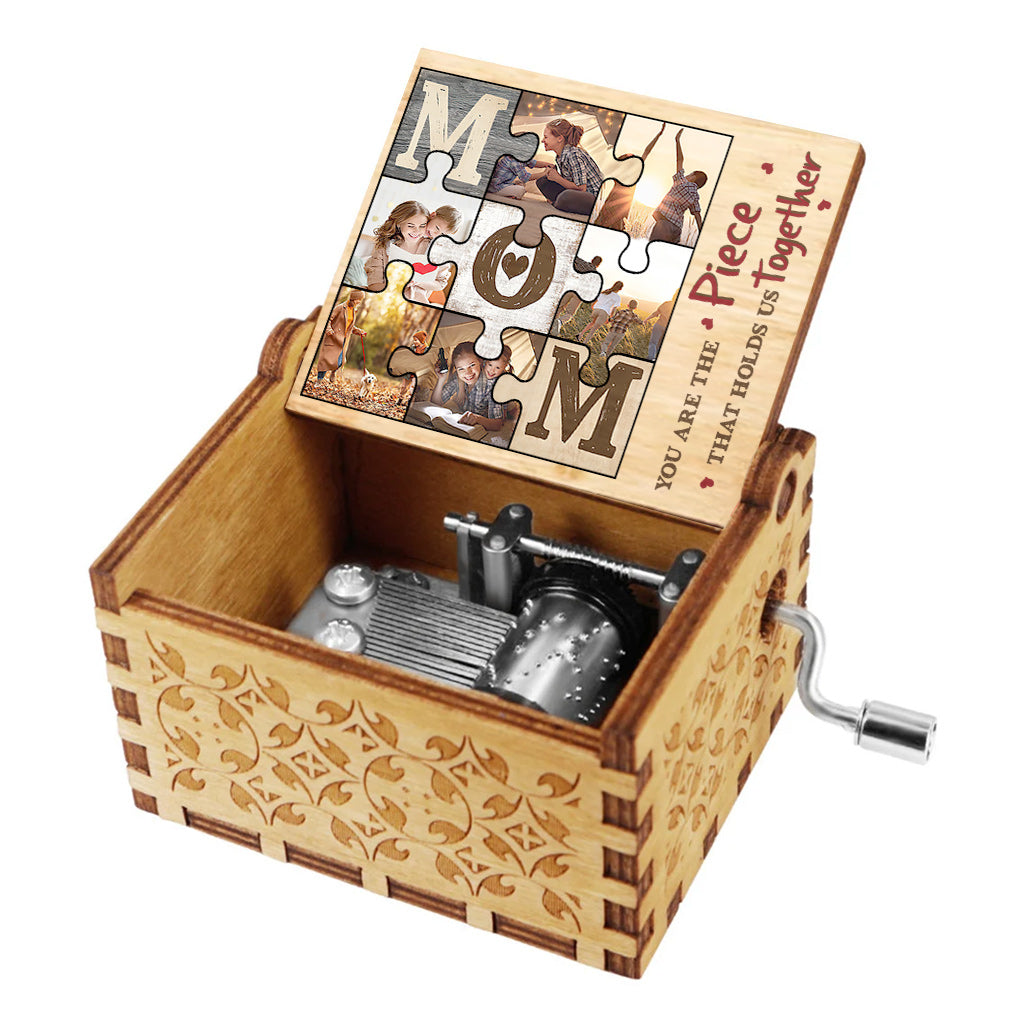 Mama, du bist das Wichtigste – Personalisierte Muttertags-Spieluhr mit Handkurbel