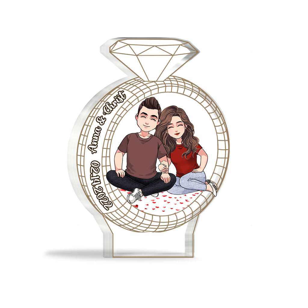 I'm Yours - Personalized Couple Couple Custom Shaped Acrylic Plaque