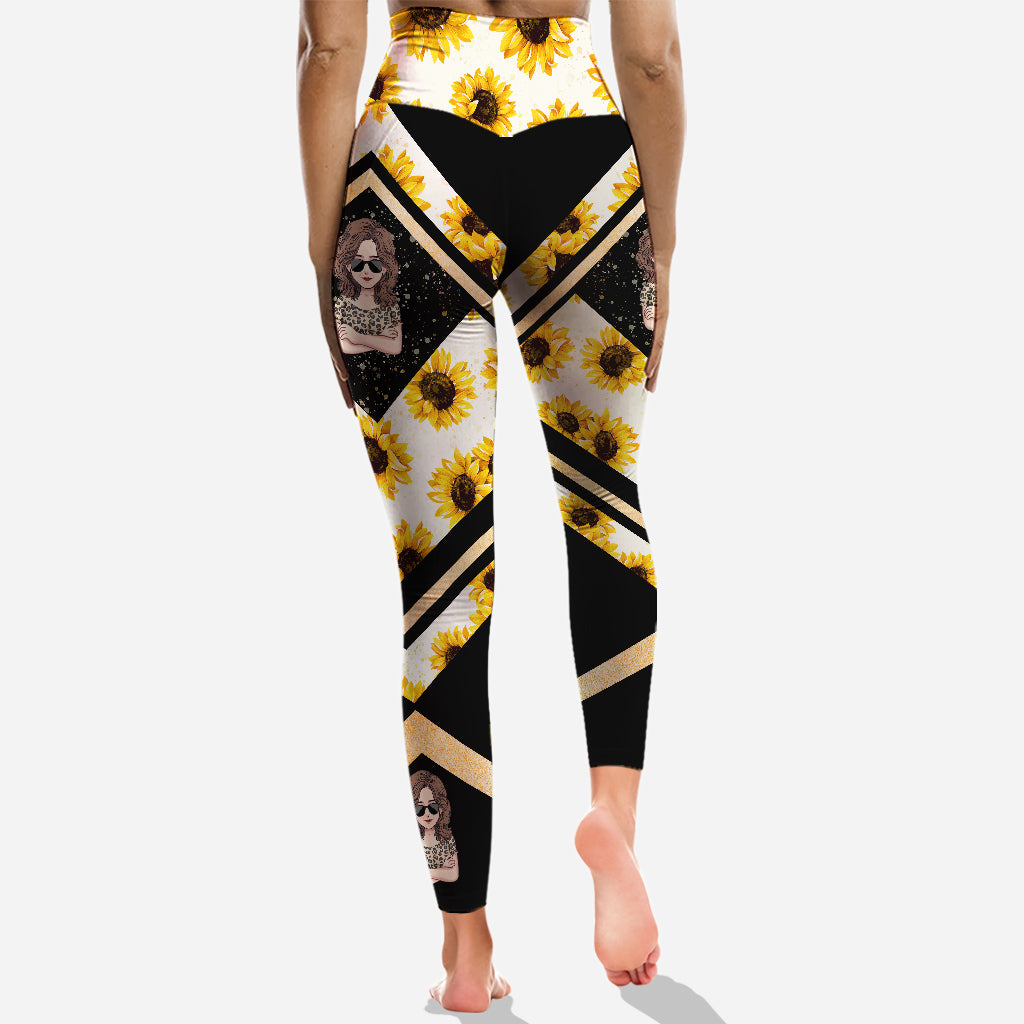 Sonnenschein trifft auf einen kleinen Hurrikan – Personalisierter Muttertags-Hoodie und Leggings