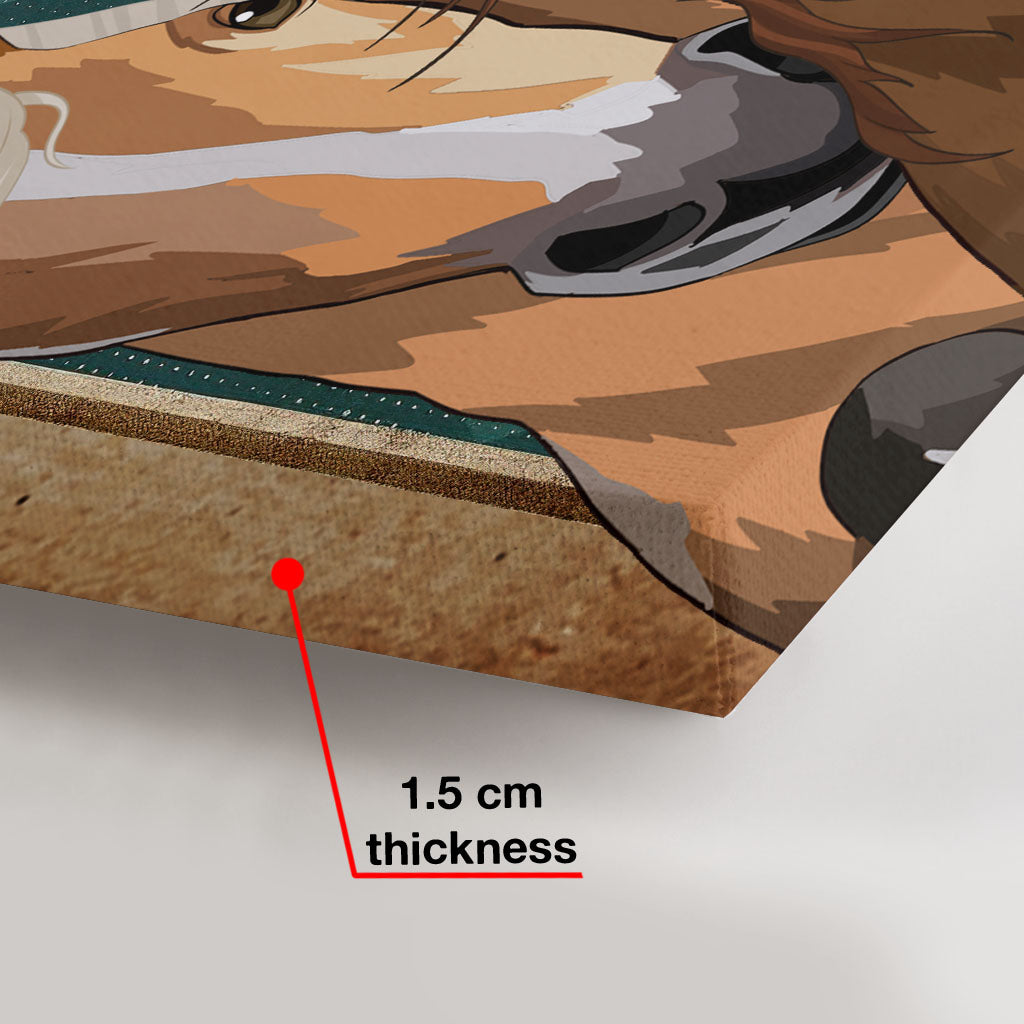 Warum hallo süße Wangen - Personalisierte Pferde-Leinwand und Poster