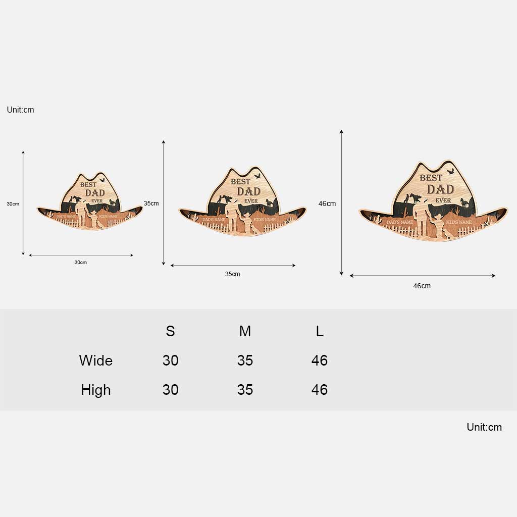 Bester Papa aller Zeiten – Personalisiertes Vatertags-Holzschild mit Pferd