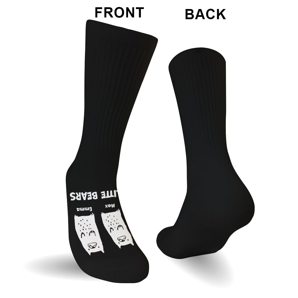 Me And My Little Bears - Gift for dad, grandma, grandpa, mom, uncle, aunt - Personalized Socks