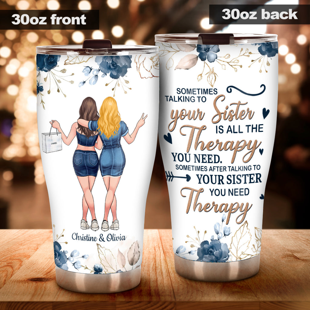 „Mit deiner Schwester reden“ – personalisierter Bestie-Becher