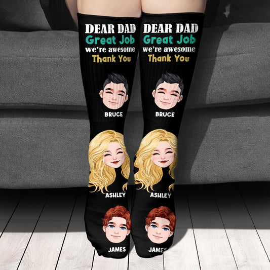 Lieber Papa, super gemacht! - Personalisierte Socken für Väter