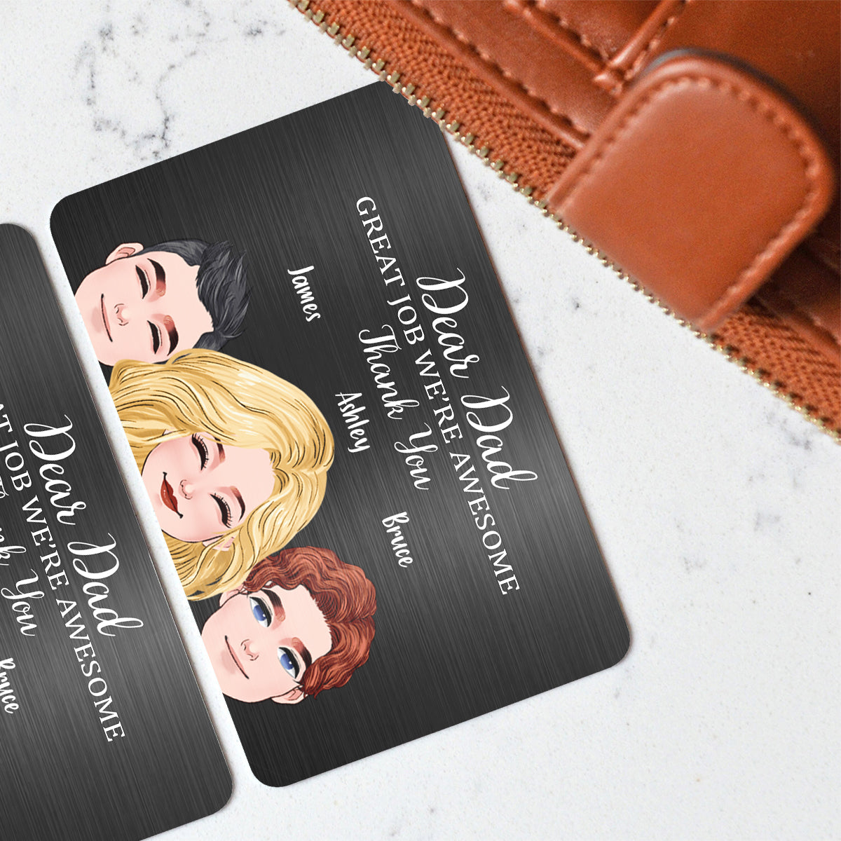 Lieber Papa, super gemacht! – Personalisierte Geldbörsenkarte für Väter