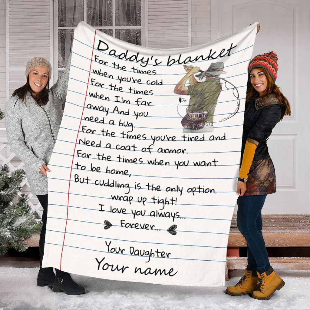 Papas personalisierte Angeldecke