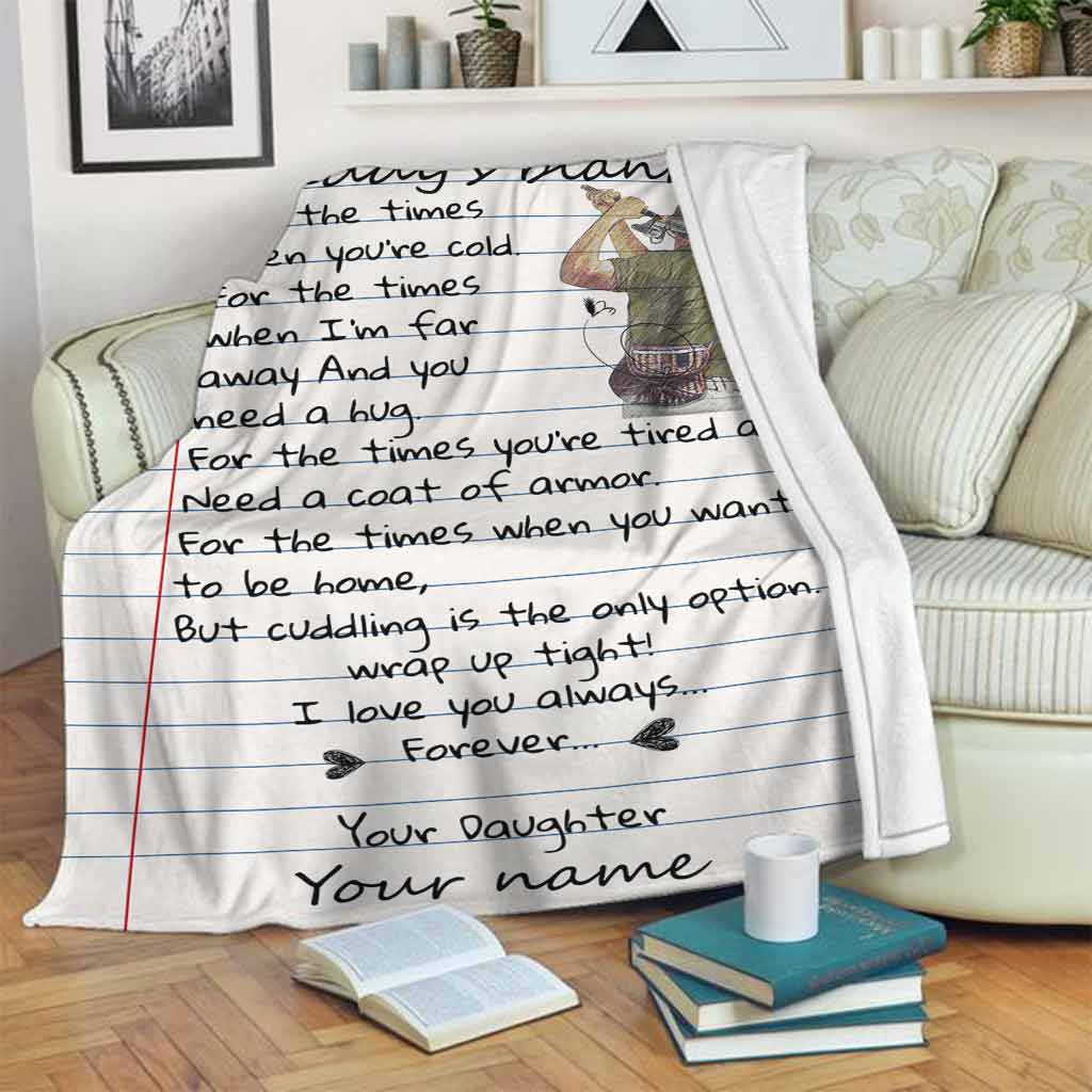 Papas personalisierte Angeldecke