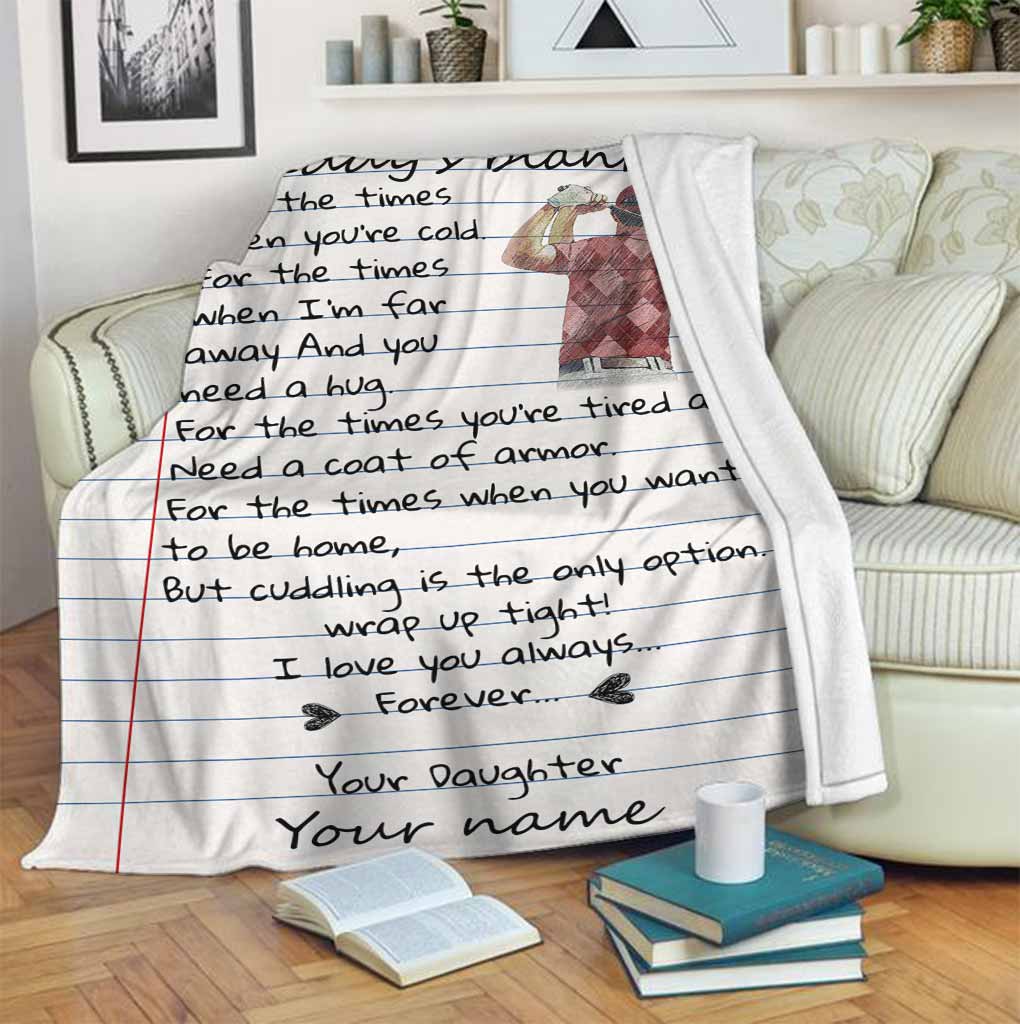 Papas personalisierte Golfdecke