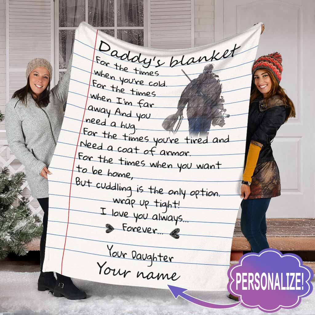 Papas personalisierte Jagddecke
